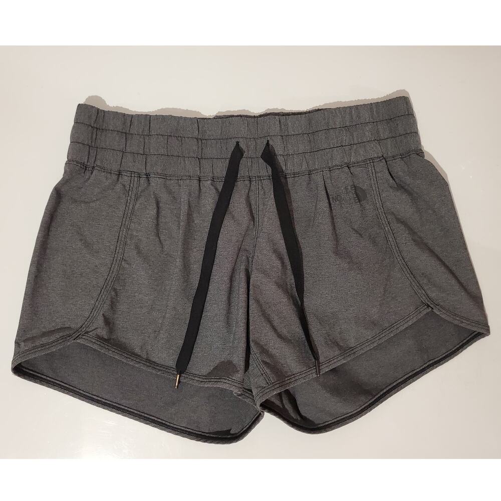 The North Face Womens Nylon Drawstring Shorts Size M Lightweight Zip Pocket Hike